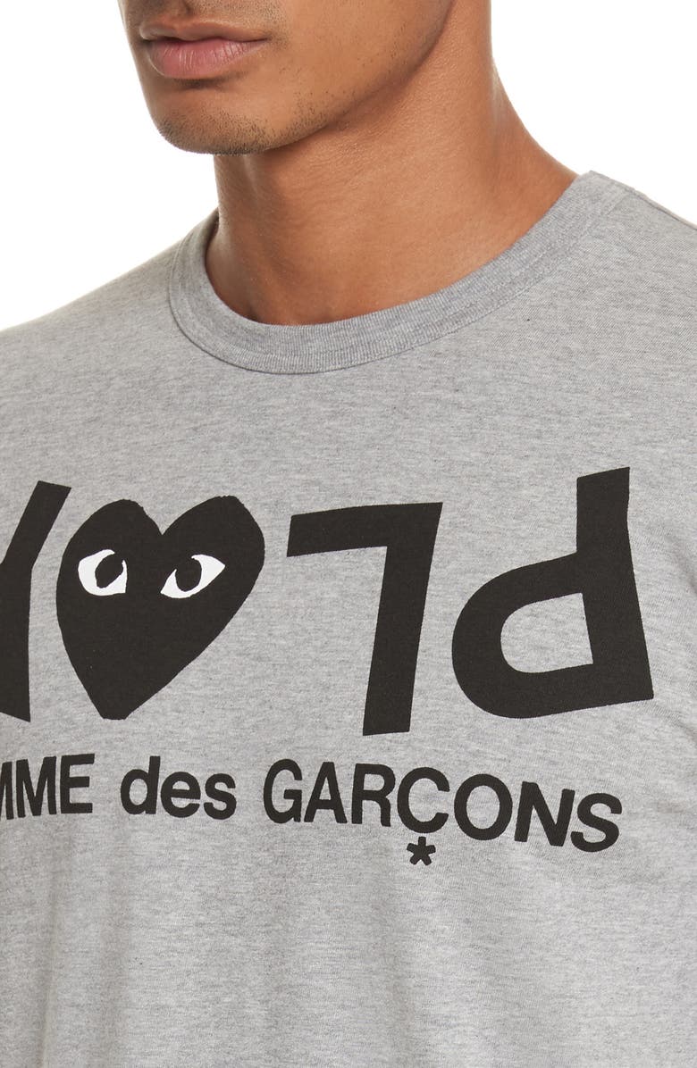Comme des Garçons PLAY Upside Down Graphic Tee, Alternate, color, 