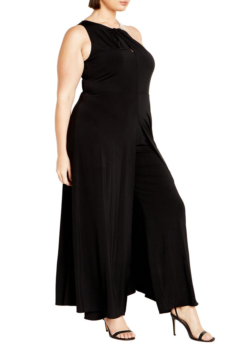 Karlee Wide Leg Jumpsuit, Alternate, color, BLACK