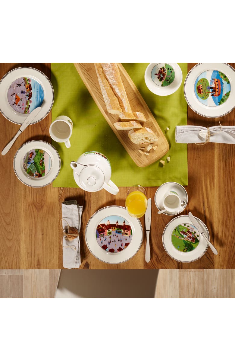 Villeroy & Boch Design Naif Salad Plate #4 Old Village Square, Alternate, color, NO COLOR