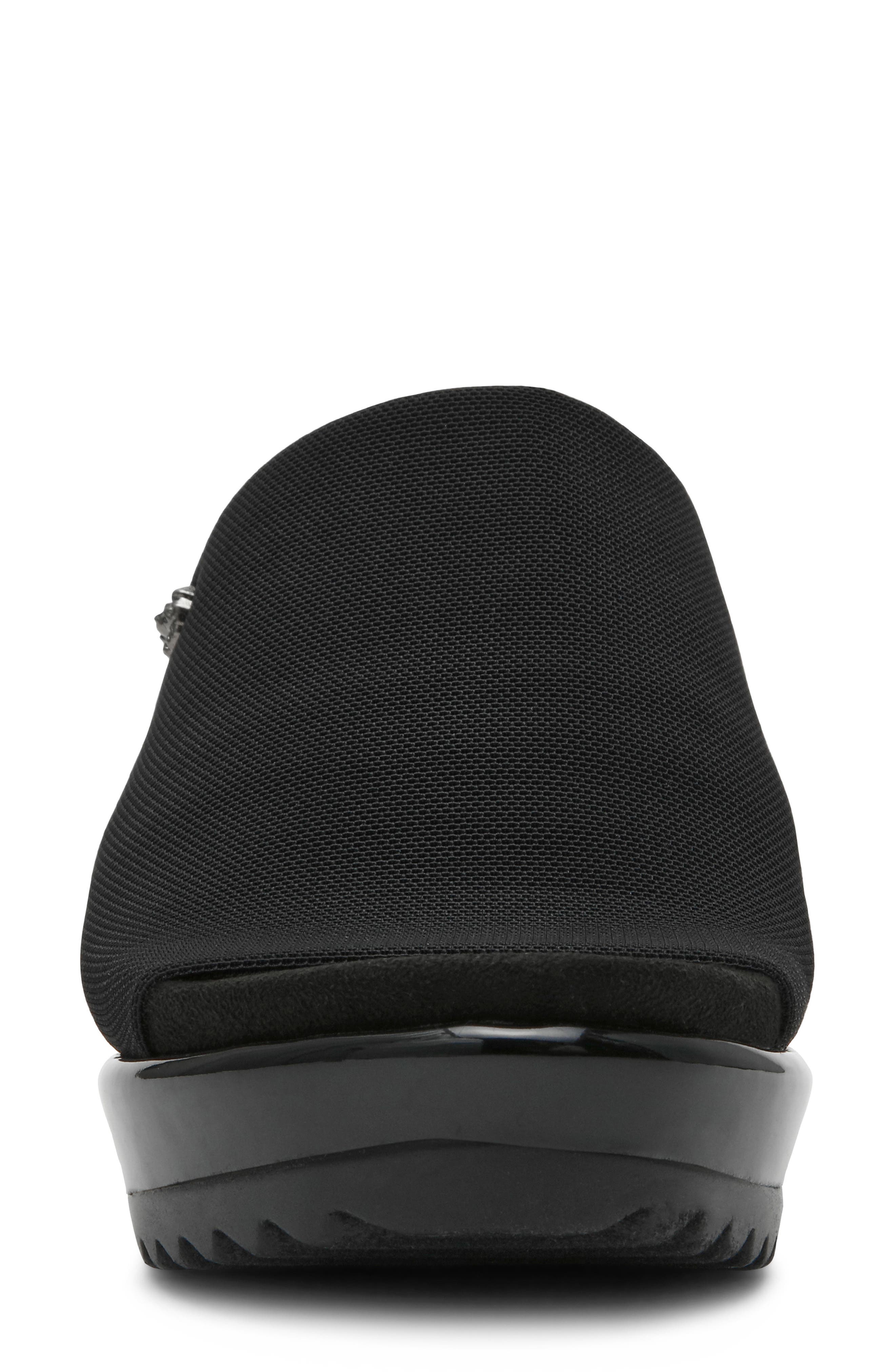 Anne Klein Rellin Wedge Sandal, Alternate, color, Black