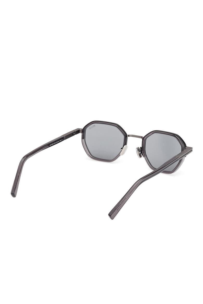 50mm Geometric Sunglasses, Alternate, color, GREY/ OTHER / SMOKE