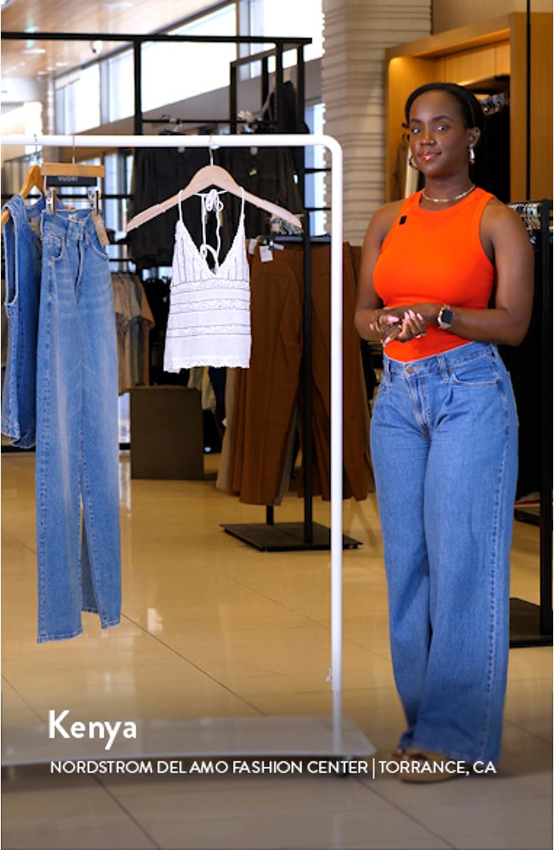 Beaded Lace Trim Halter Top, sales video thumbnail