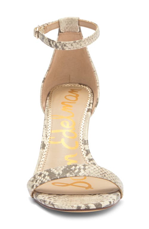Sam Edelman Patti Ankle Strap Sandal In Roccia