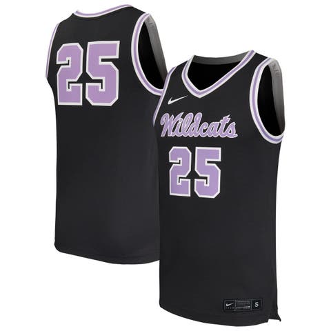 Men's Nike #25 Black Kansas State Wildcats Replica Basketball Jersey