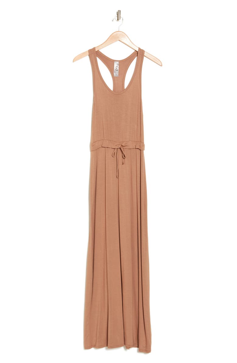 GO COUTURE Racerback Maxi Dress, Alternate, color, Sienna