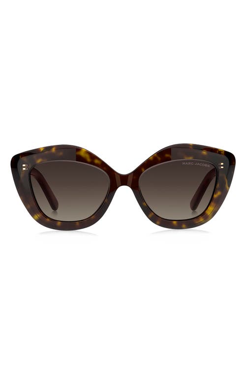 Marc Jacobs 52mm Cat Eye Sunglasses In Brown