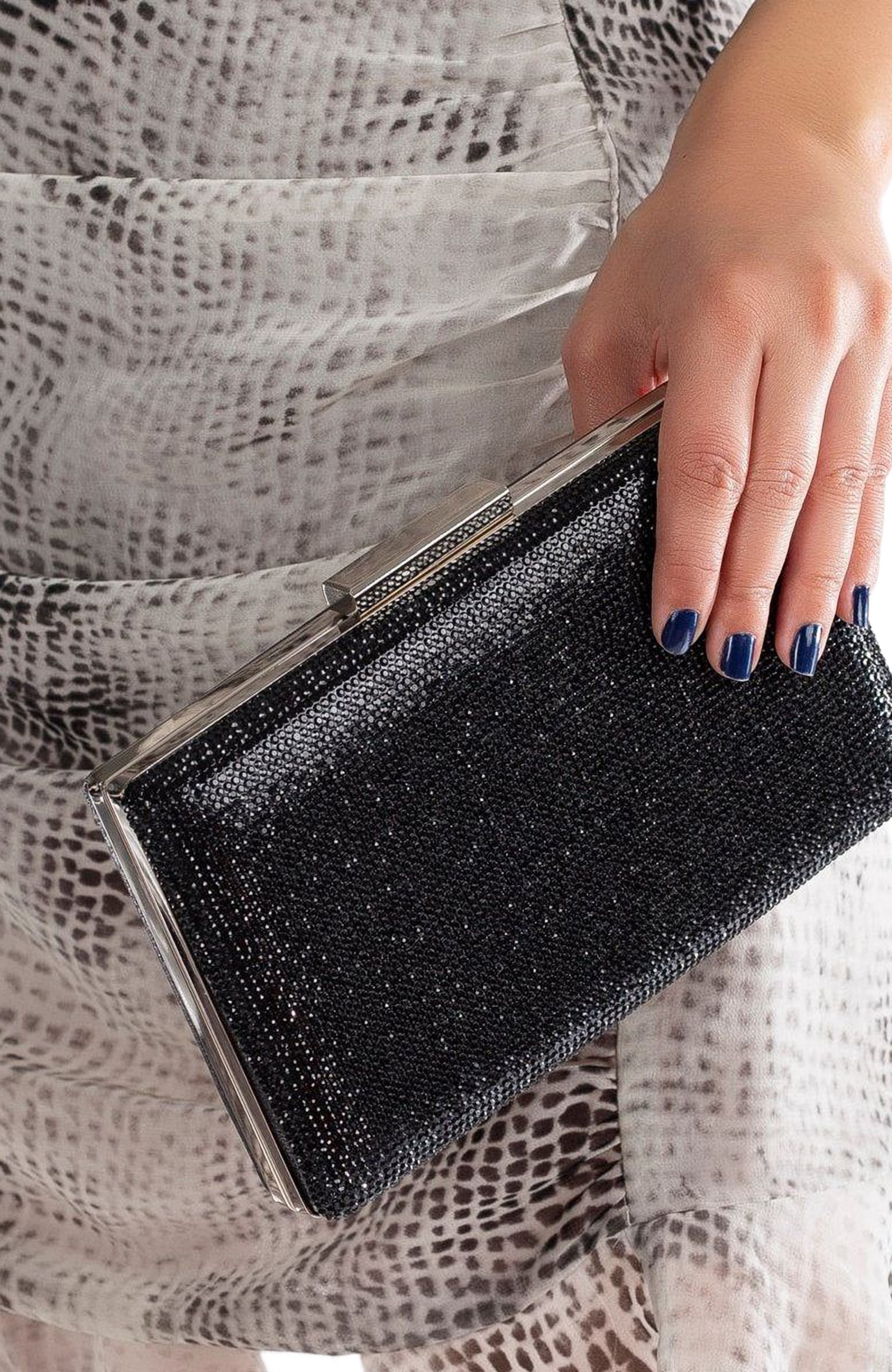 Forever & Always Shoes Clara Evening Clutch, Alternate, color, 