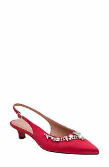 Crystal Embellished Slingback Pump