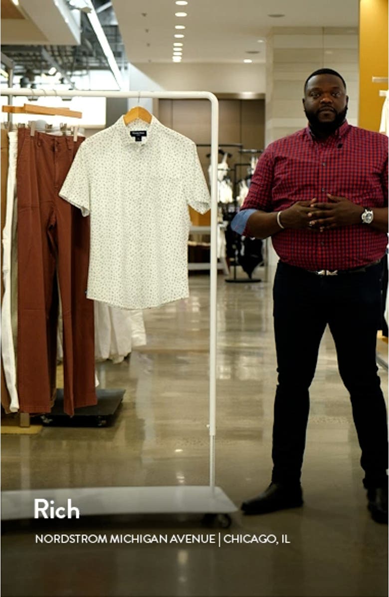 Leeward Trim Fit No-Tuck Performance Button-Up Shirt, sales video thumbnail