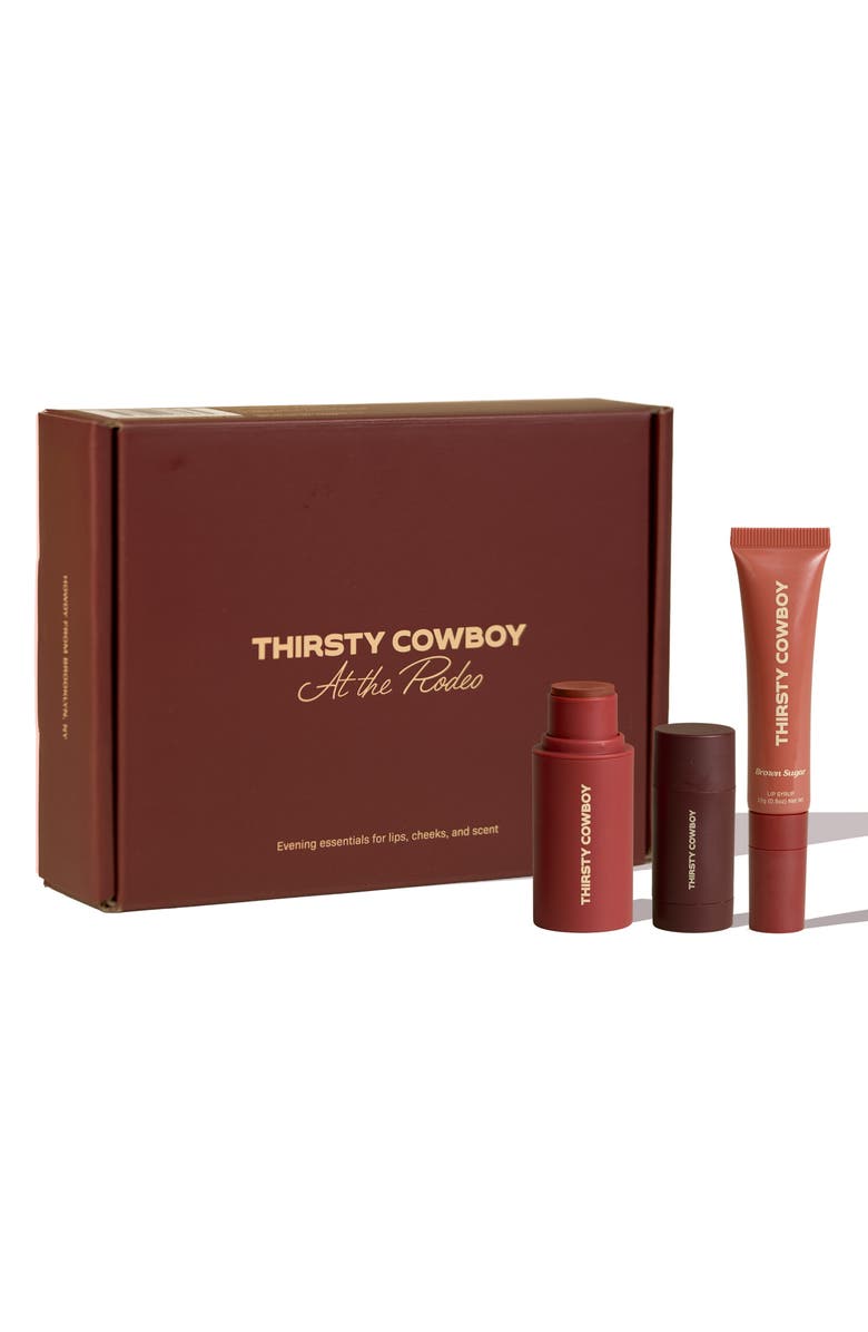 Thirsty Cowboy Night At The Rodeo Set $86 Value, Main, color, Brown Suger/ Terracotta