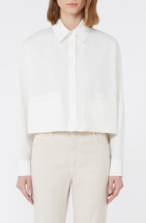 Svago Boxy Cotton Button-Up Shirt
