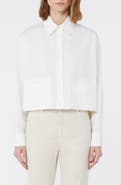 Weekend Max Mara Svago Boxy Cotton Button-Up Shirt