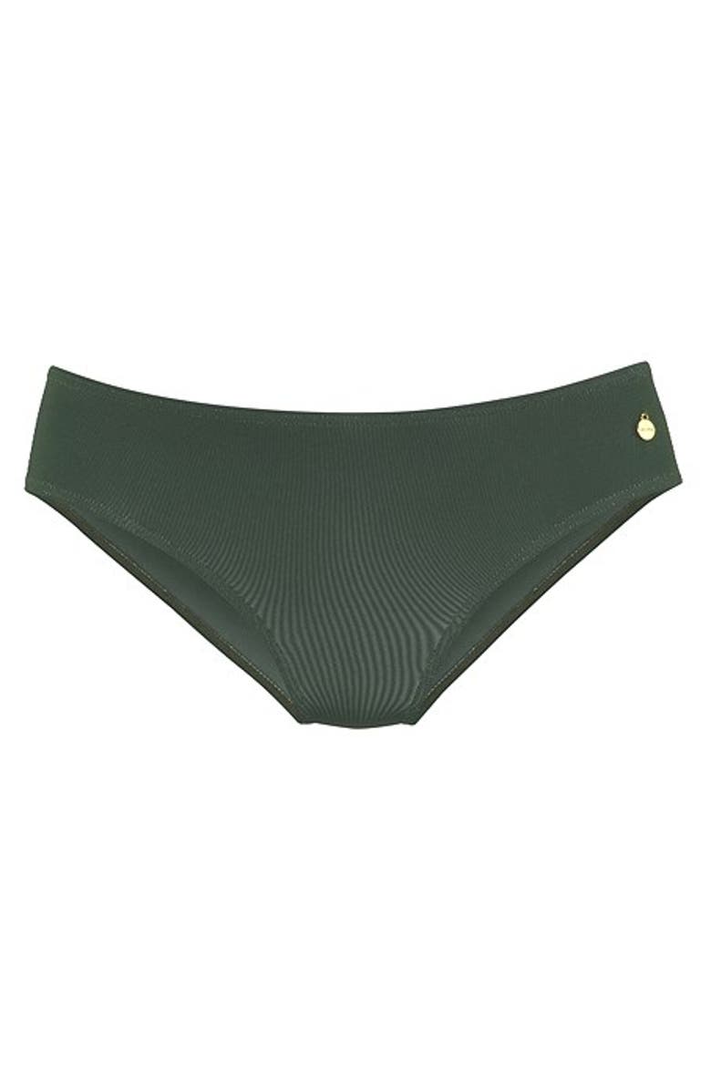 LASCANA Women's Classic Bikini Bottom, Alternate, color, Olive