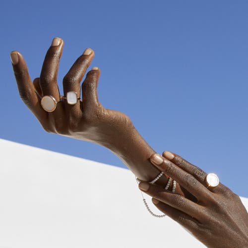 Ginette Ny Disc Ring In Gold