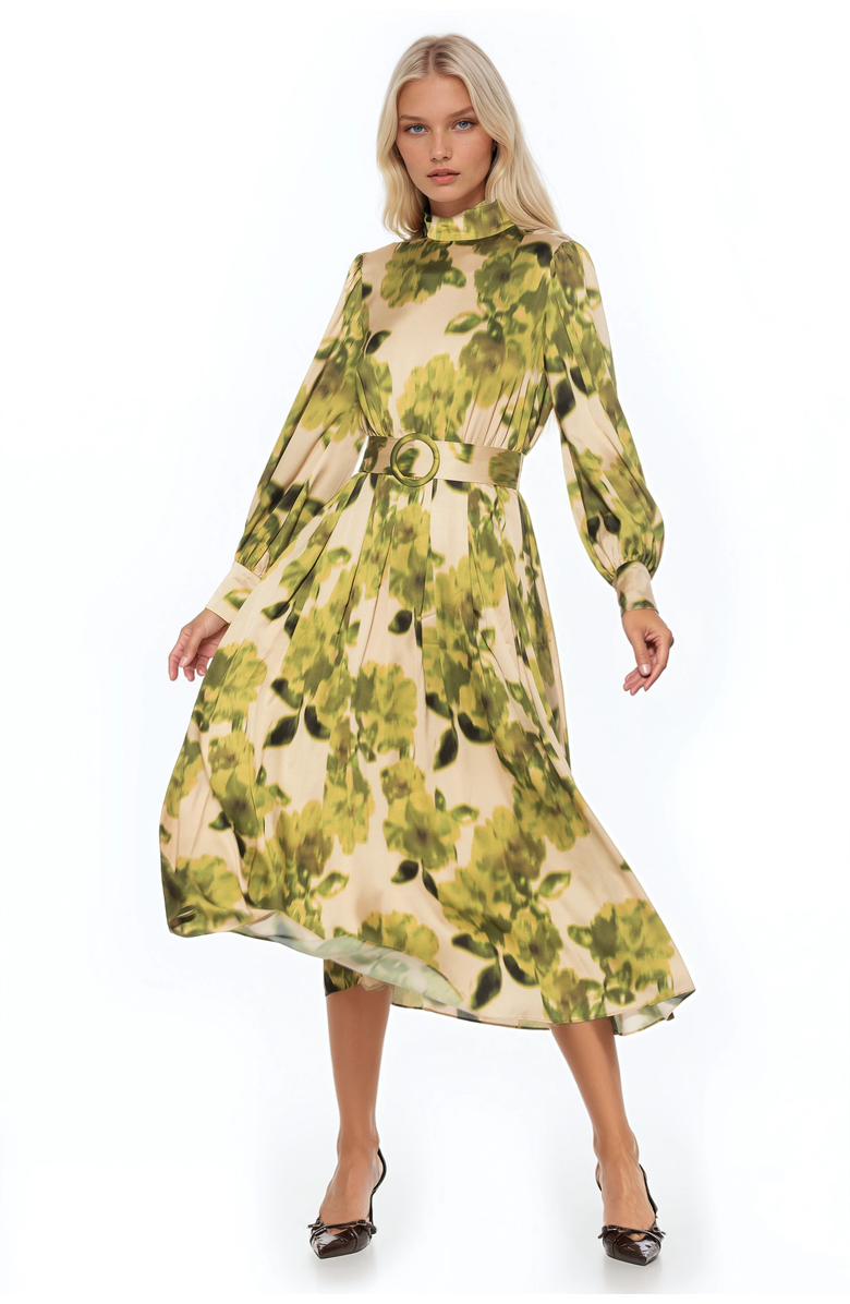 Alexia Admor Safiya Dress, Alternate, color, Green Floral