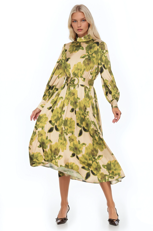Alexia Admor Safiya Dress In Green