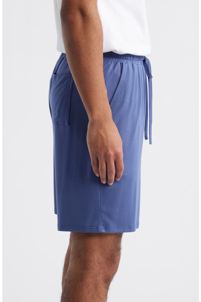 Moonlight Modal Blend Drawstring Lounge Shorts, Alternate, color, BLUE INDIGO