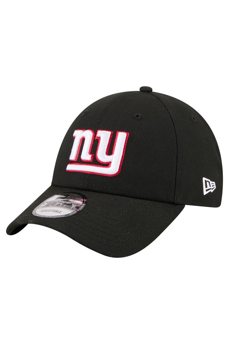 Men's New Era  Black New York Giants Core Team 9FORTY Adjustable Hat, Main, color, Black