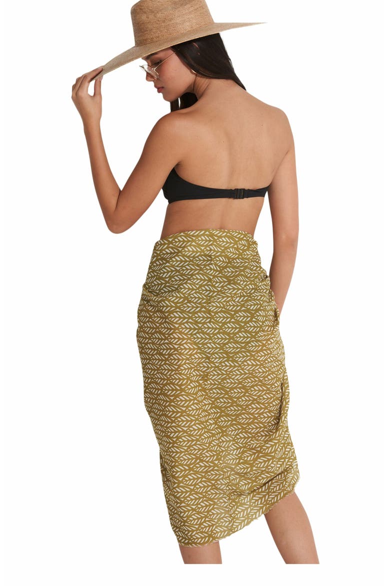 FALL4U SWIM COVER UP SARONG, Alternate, color, Multi/Grn