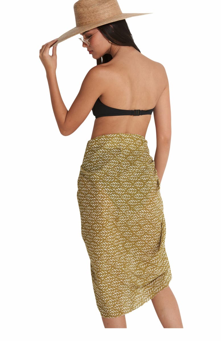 Gottex Beach Life FALL4U SWIM COVER UP SARONG, Alternate, color, Multi/Grn