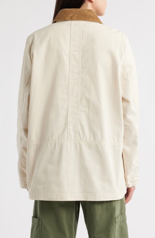 Barbour Sonnie Corduroy-trimmed Cotton-canvas Jacket