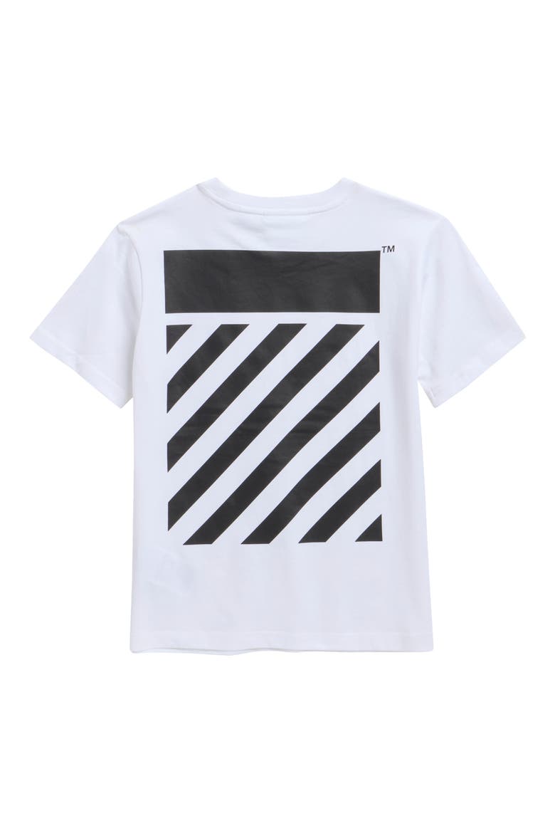 Kids' Diag Graphic T-Shirt, Alternate, color, WHITE
