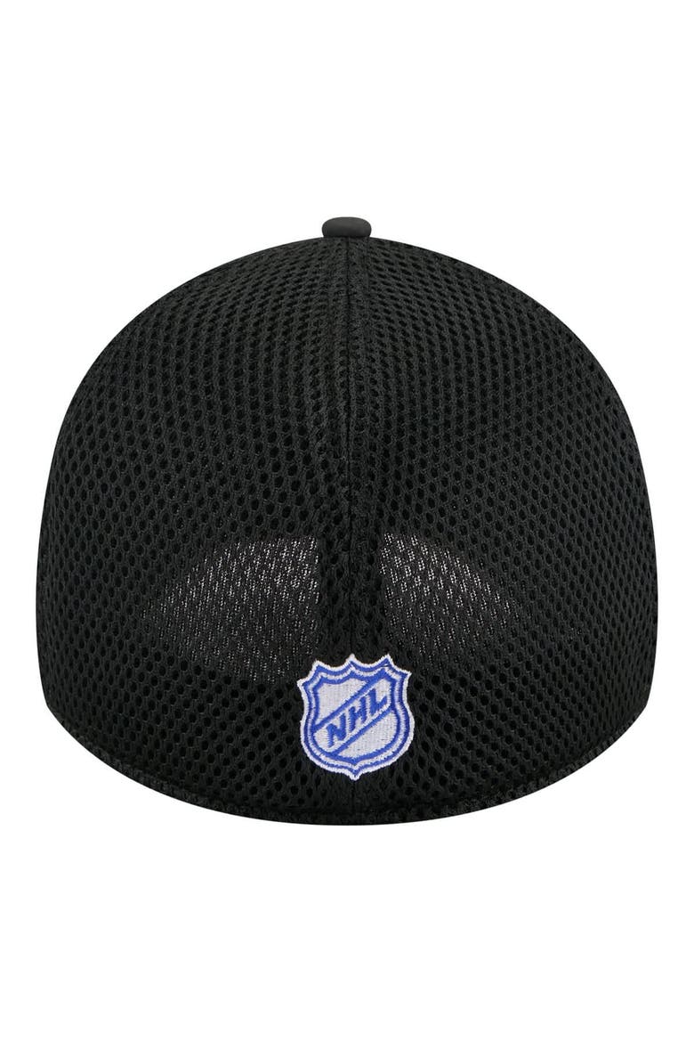 Men's New Era  Black New York Rangers Logo 39THIRTY Flex Hat, Alternate, color, Black