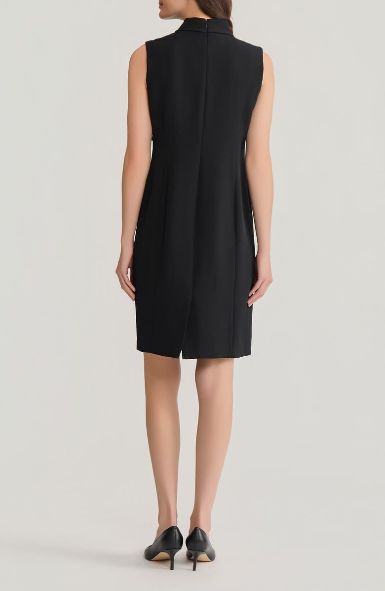 KASPER Neck Tie Sleeveless Sheath Dress, Alternate, color, Black