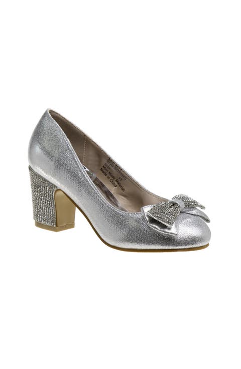 Badgley Mischka Girls' Heeled Dress Pumps.