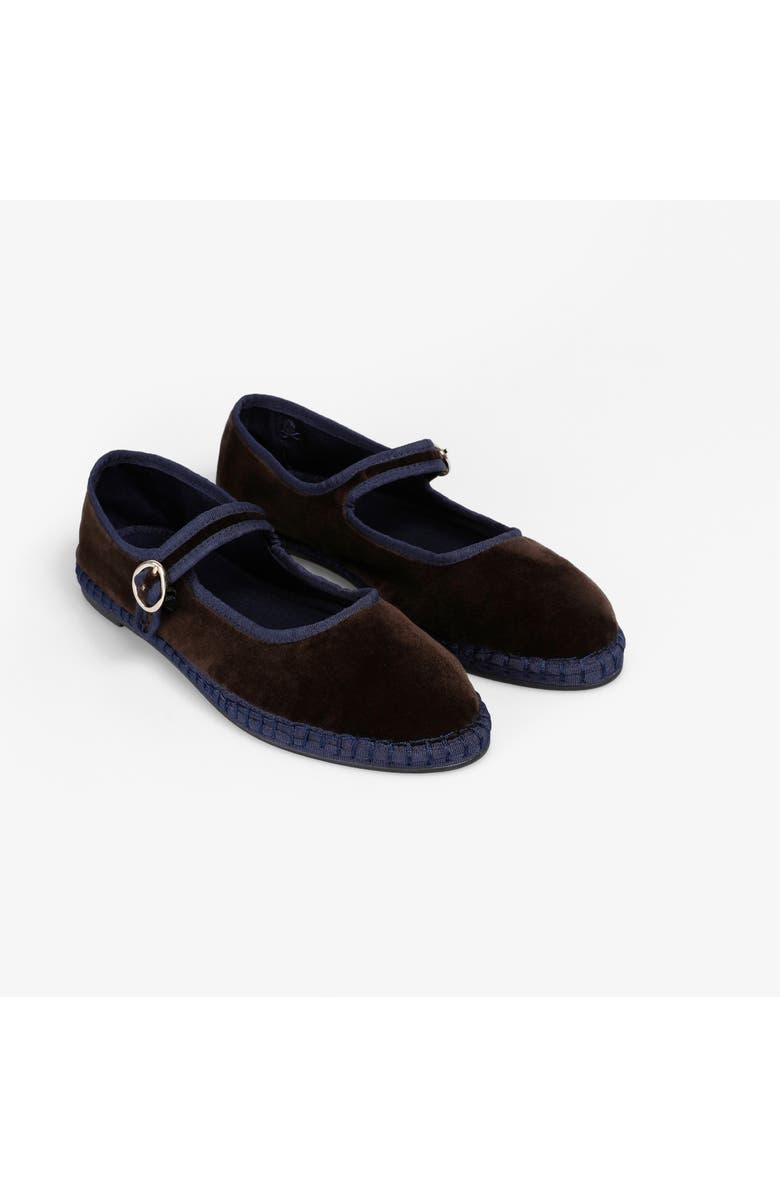 Scalpers Velvetstrap Slipper, Alternate, color, Brownnavy