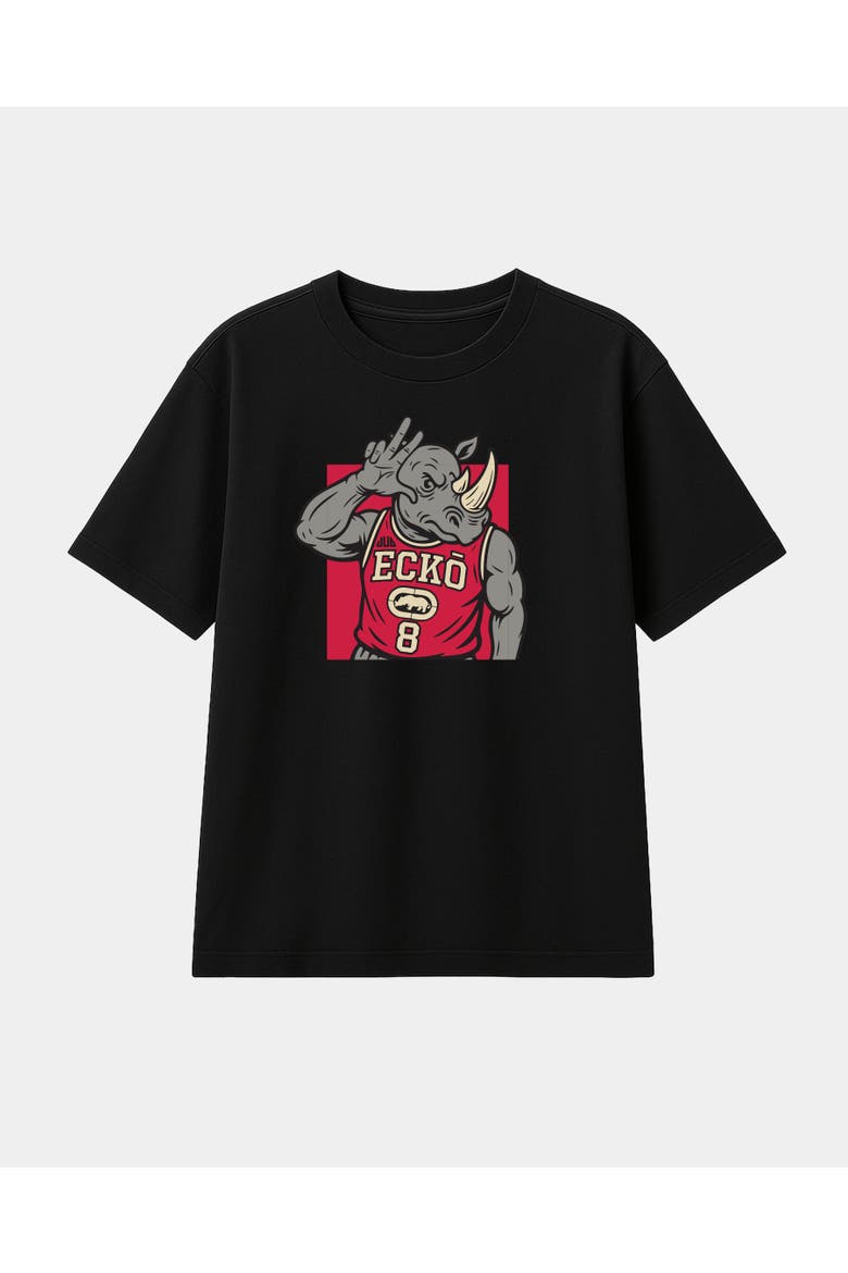 JDUB Rhino Print Tee, Main, color, Black