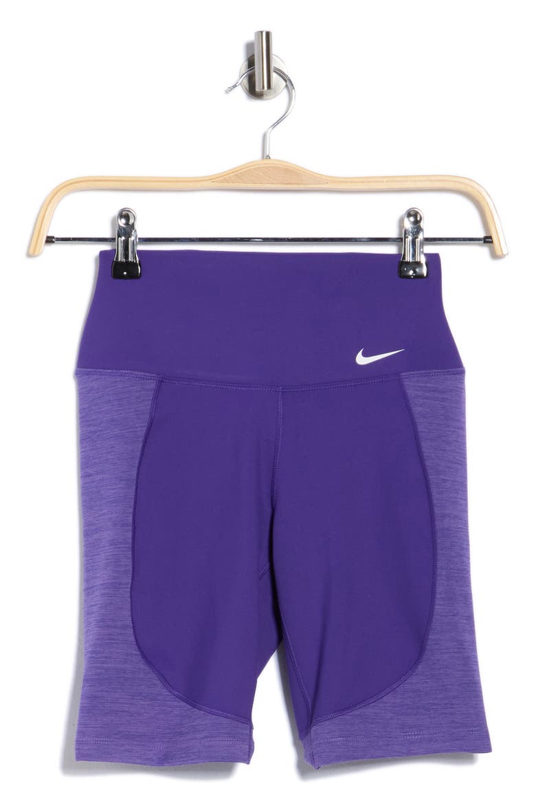 High Waist Bike Shorts, Alternate, color, COURT PURPLE/ WILD VIOLET