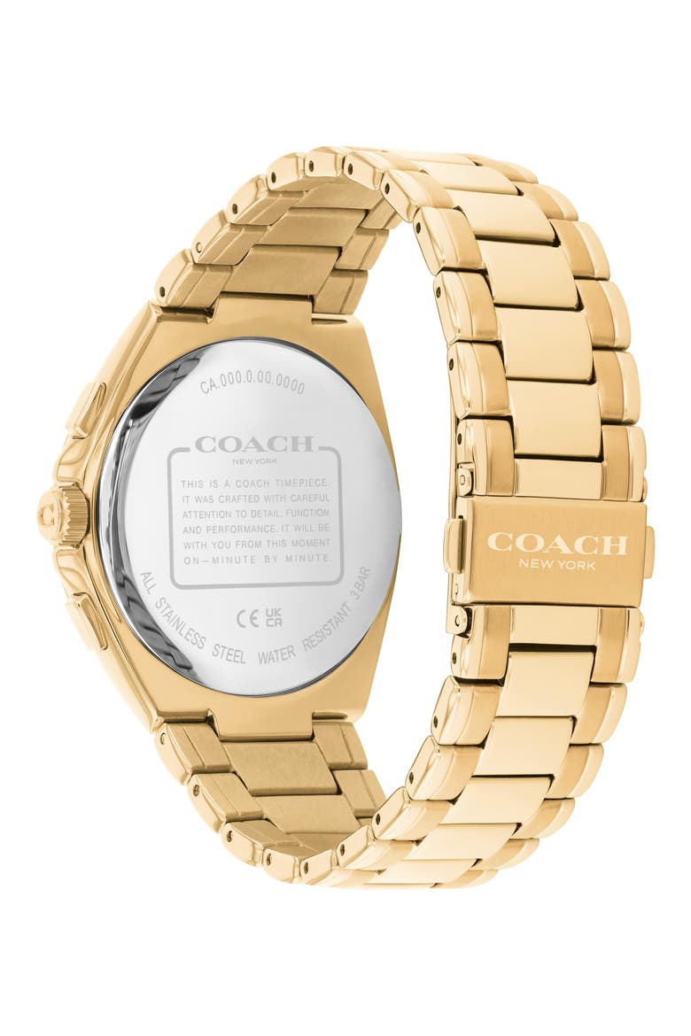 Jackson Bracelet Chronograph Watch, 41.5mm, Alternate, color, GOLD