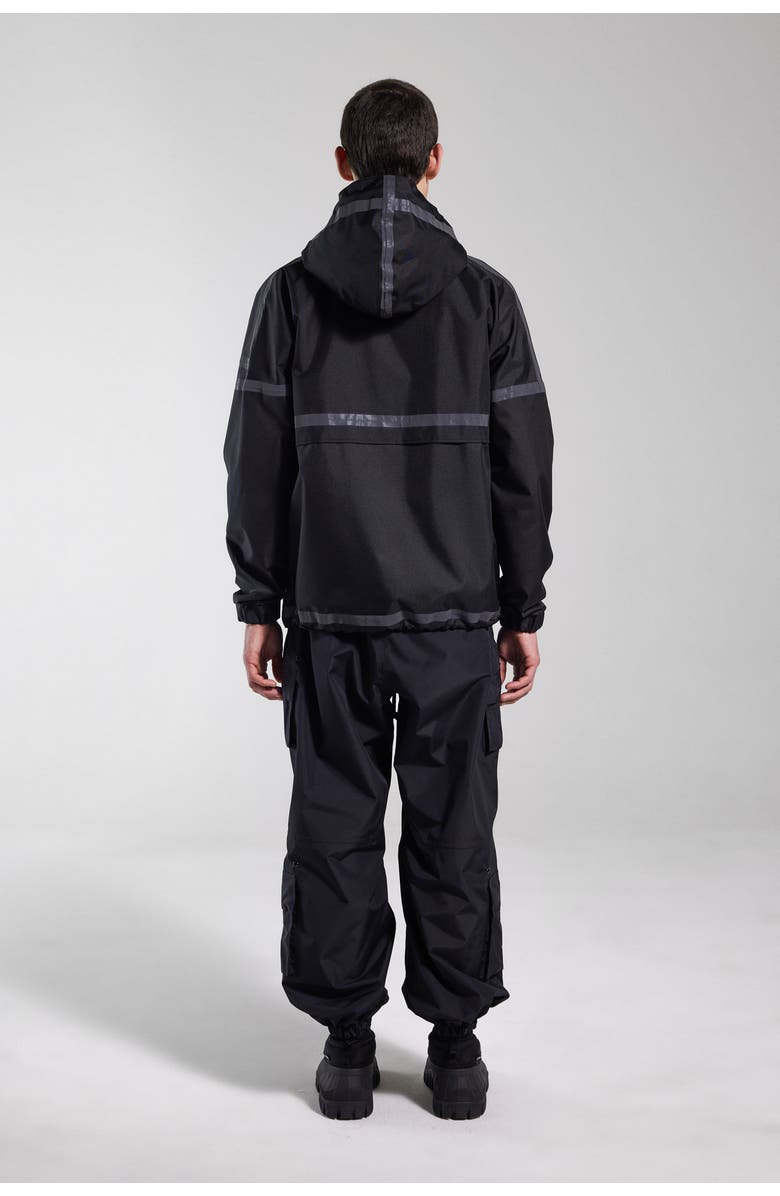 Stutterheim Forsa Full Zip Hooded Jacket, Alternate, color, Black