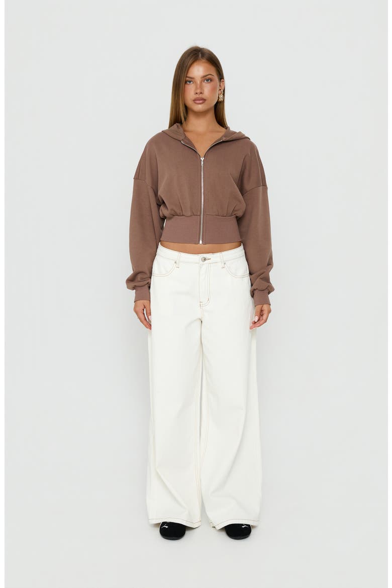 Naylor Mid Rise Wide Leg Jeans, Alternate, color, CREAM