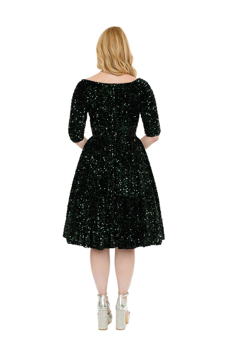1950s Marceline Swing Dress, Alternate, color, Green