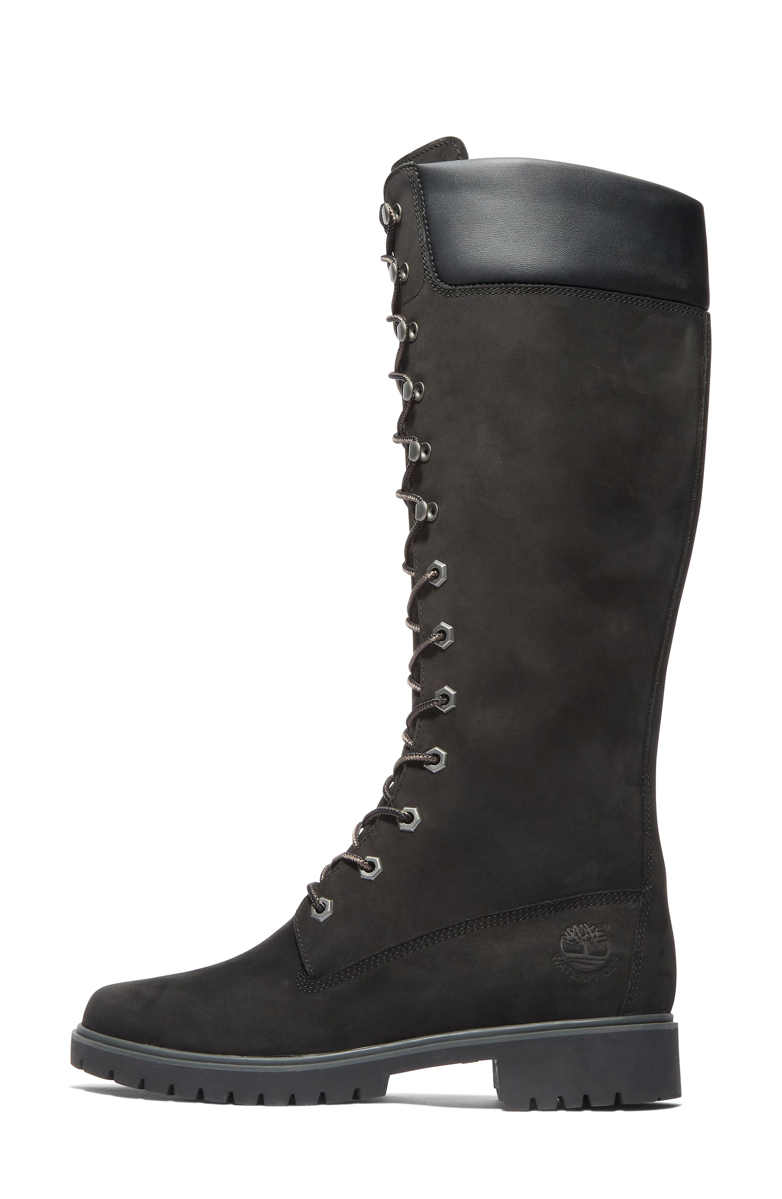 Timberland Premium 14-Inch Lace-Up Waterproof Boot, Alternate, color, Black