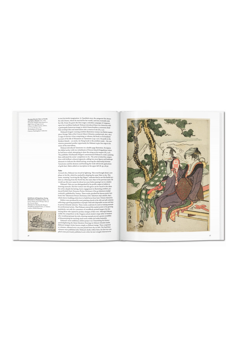 Hokusai Book, Alternate, color, White