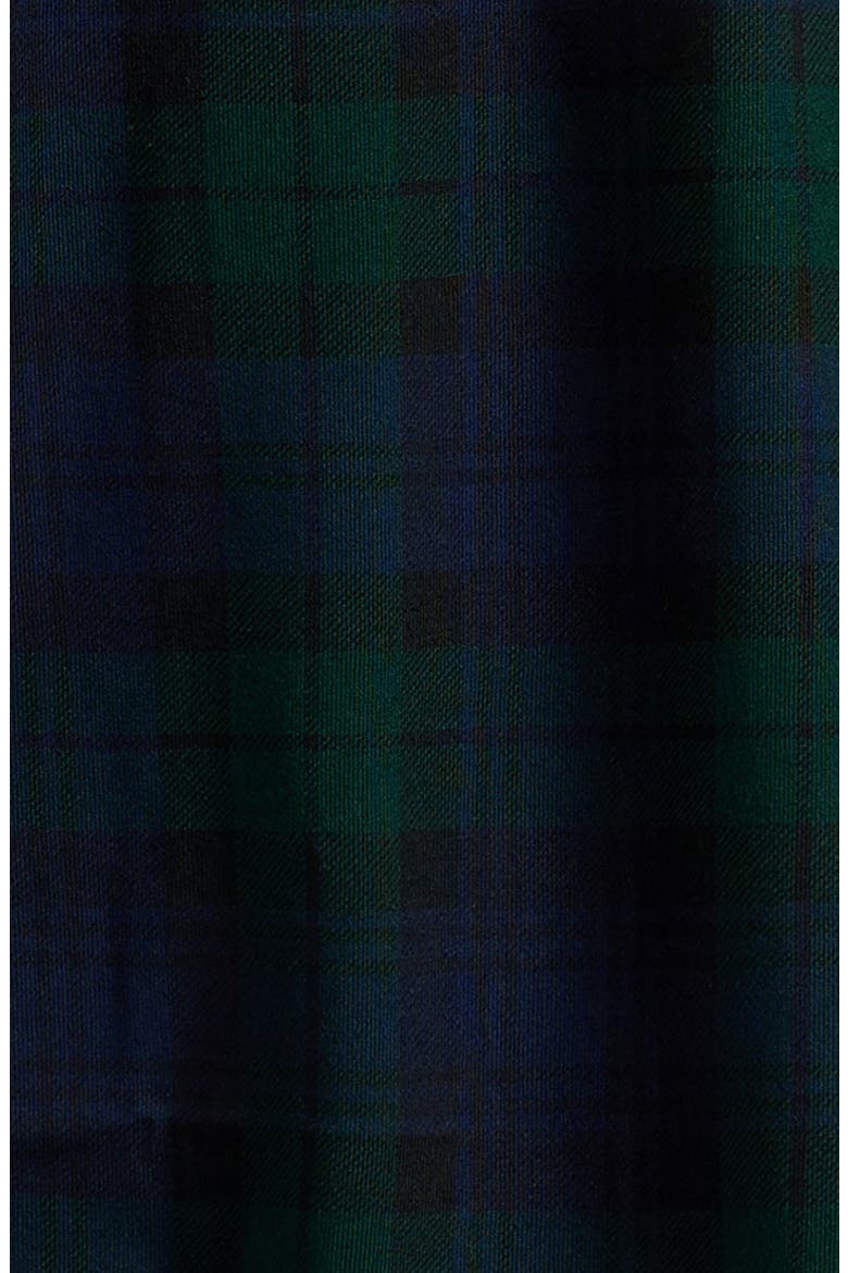 Kids' Plaid Long Sleeve Cotton Jersey Rugby Polo, Alternate, color, BLACKWATCH TARTAN