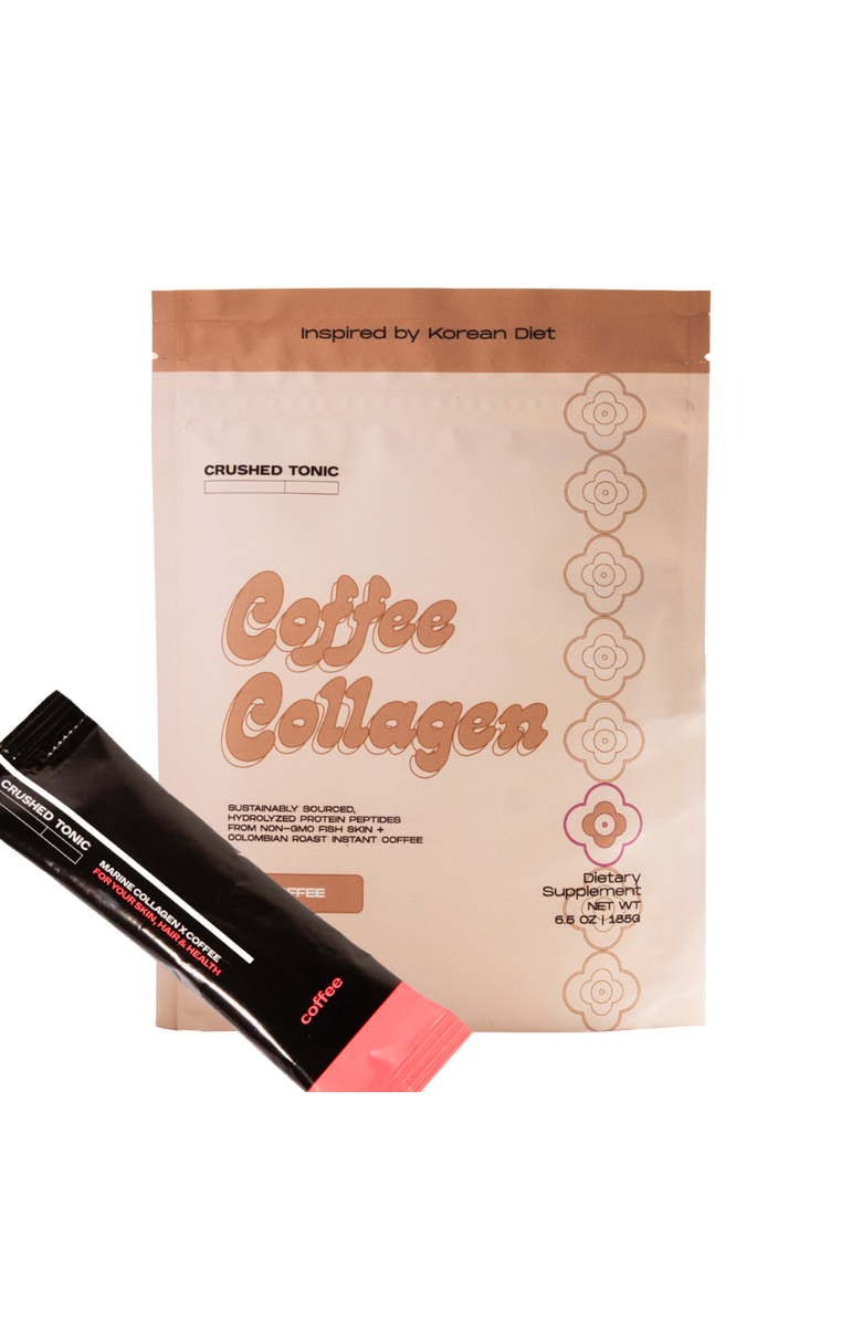 CRUSHED TONIC Coffee Marine Collagen Supplement, Main, color, Off-White