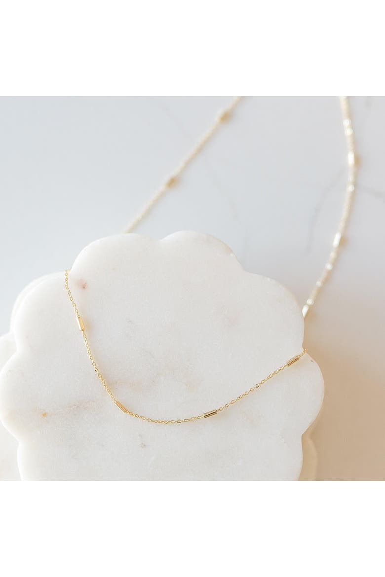 The Mini Bar Layering Chain, Alternate, color, Gold