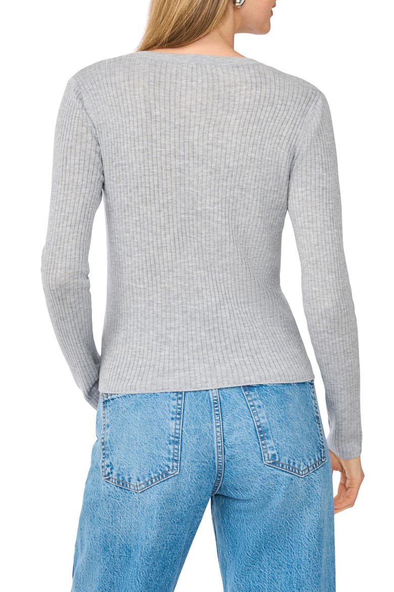 Rib Crewneck Sweater, Alternate, color, LIGHT HEATHER GREY