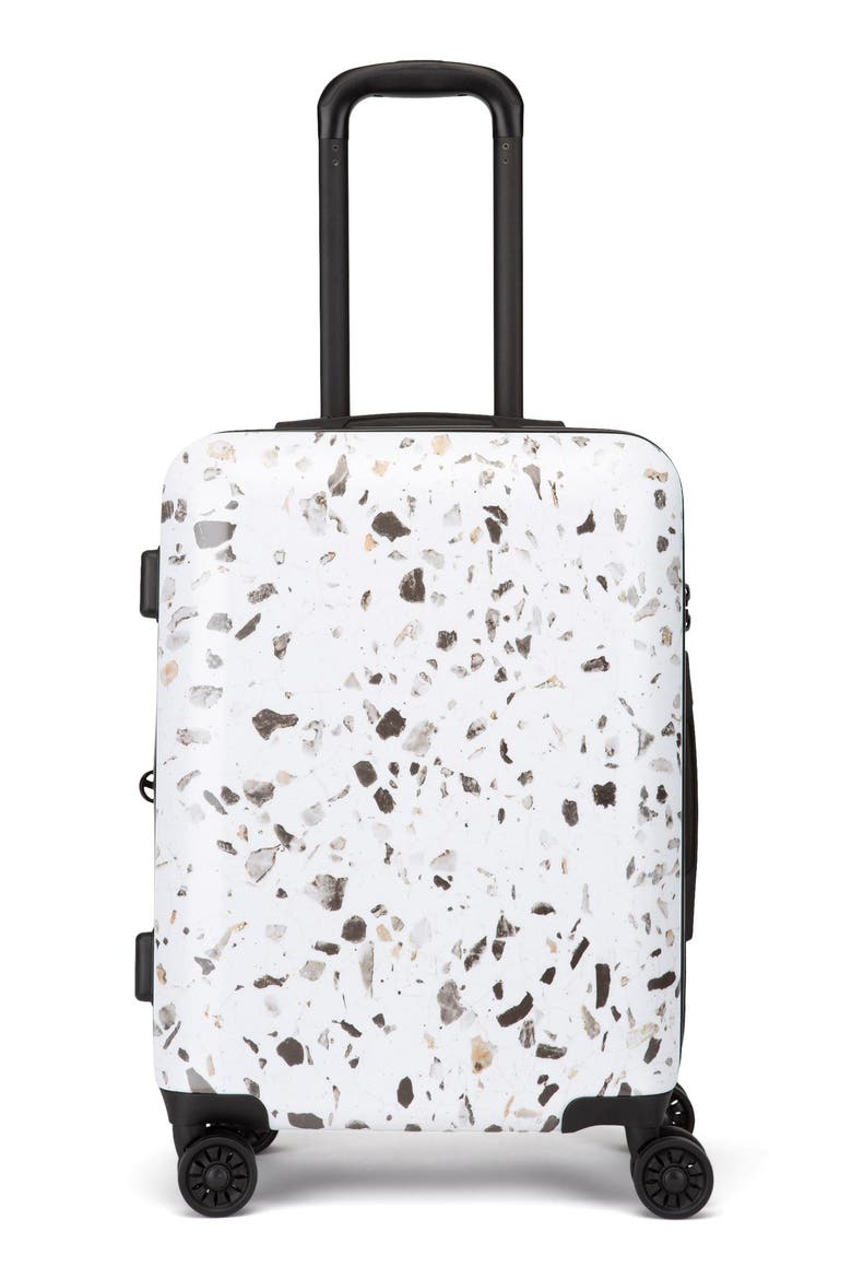 Terrazzo 22-Inch Hard Shell Spinner Carry-On Suitcase, Main, color, EARTH-MULTI
