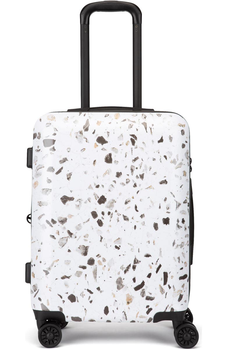 CALPAK Terrazzo 22-Inch Hard Shell Spinner Carry-On Suitcase, Main, color,