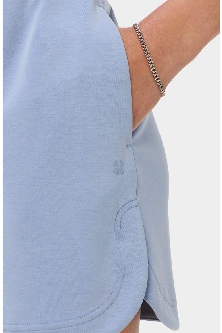 Sand Wash Cloudweight High Waist Shorts, Alternate, color, LAGUNA BLUE