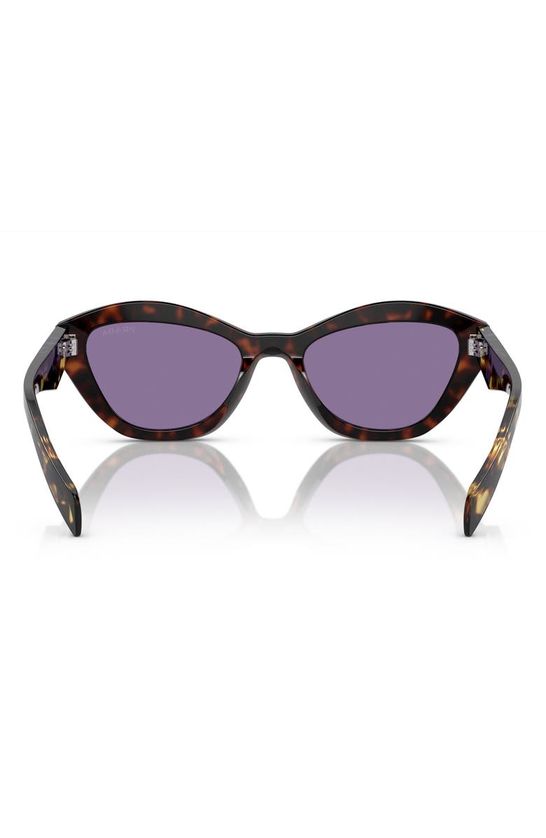 Prada 52mm Butterfly Sunglasses, Alternate, color, Havana