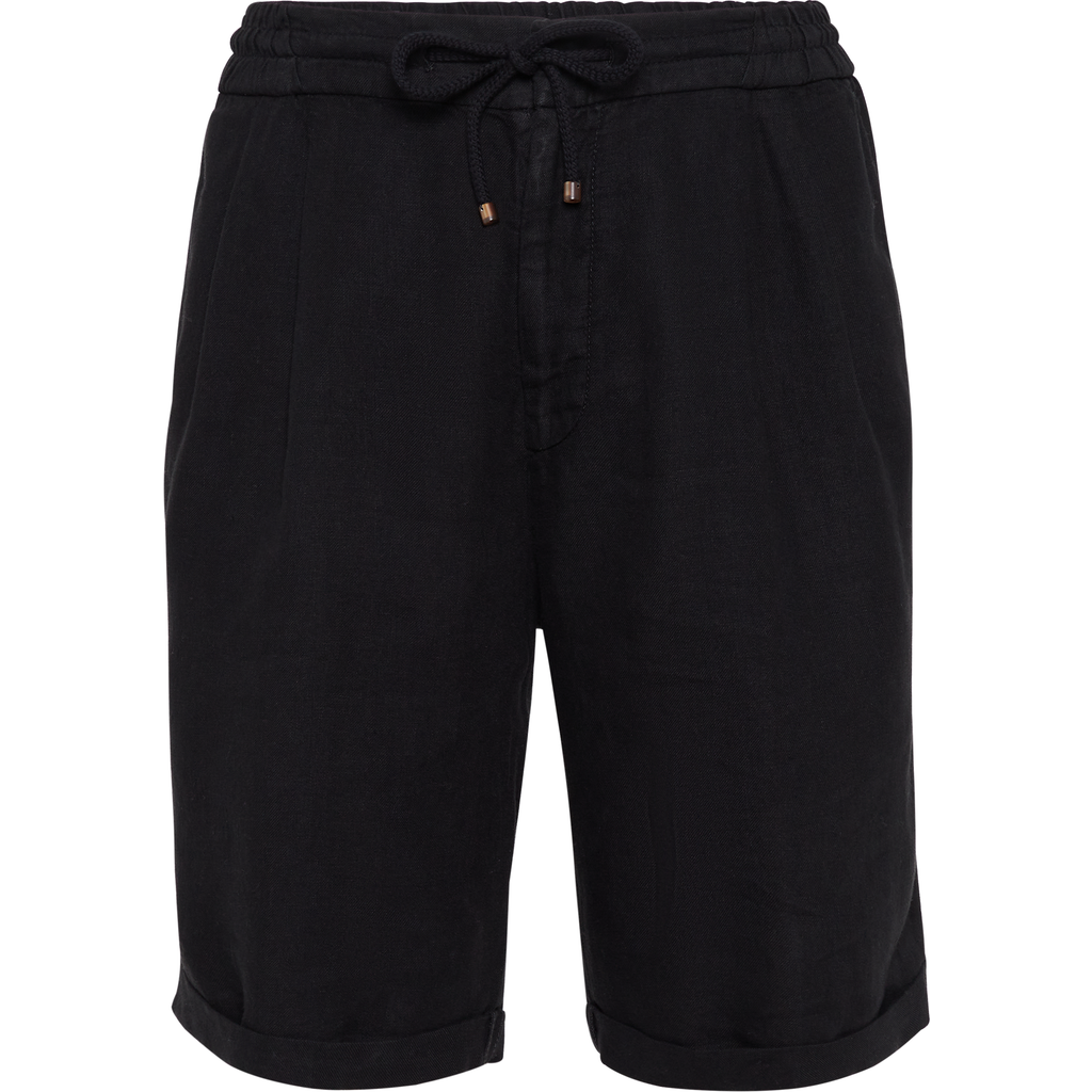 Brunello Cucinelli Bermuda Shorts With Drawstring In Black