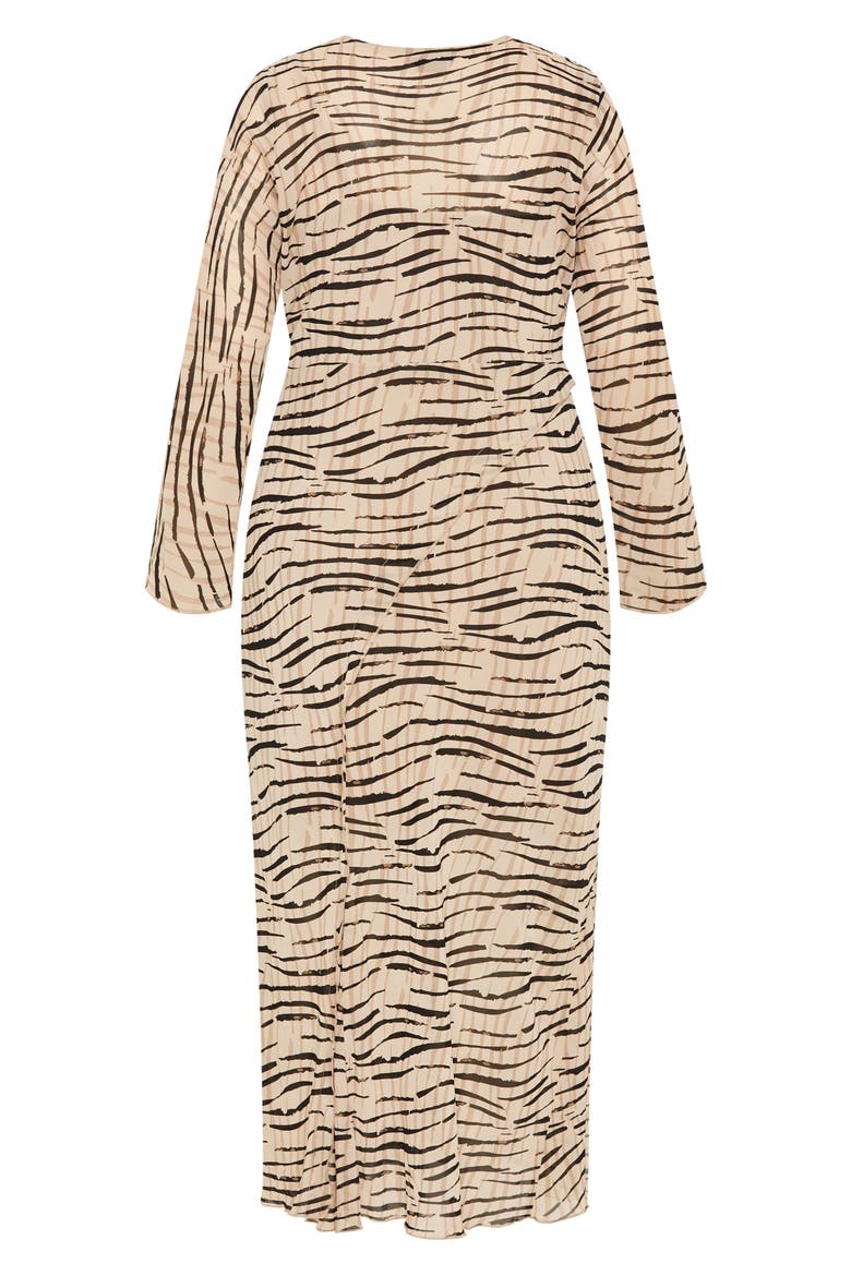 Anthea Animal Long Sleeve Maxi Dress, Alternate, color, PRINT