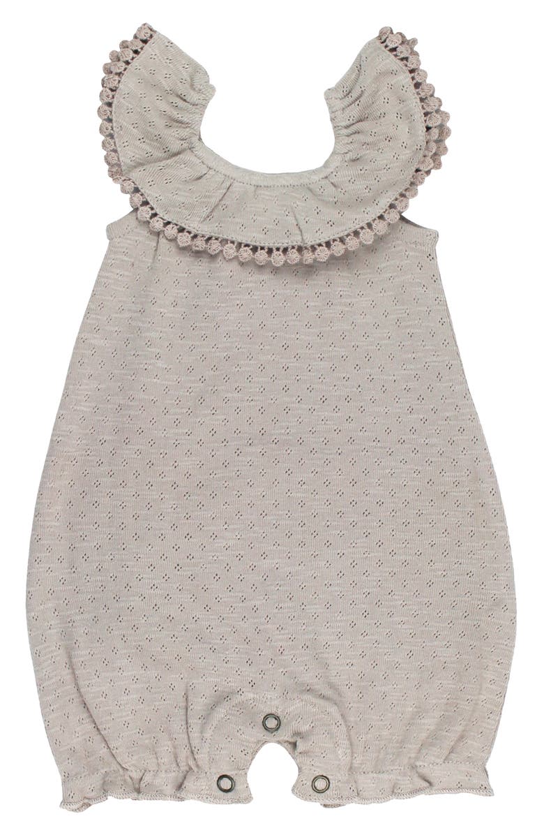 L'ovedbaby Pointelle Organic Cotton Bubble Romper, Main, color, 