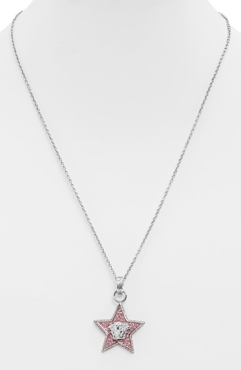 Versace Star Pendant Necklace, Main, color, 